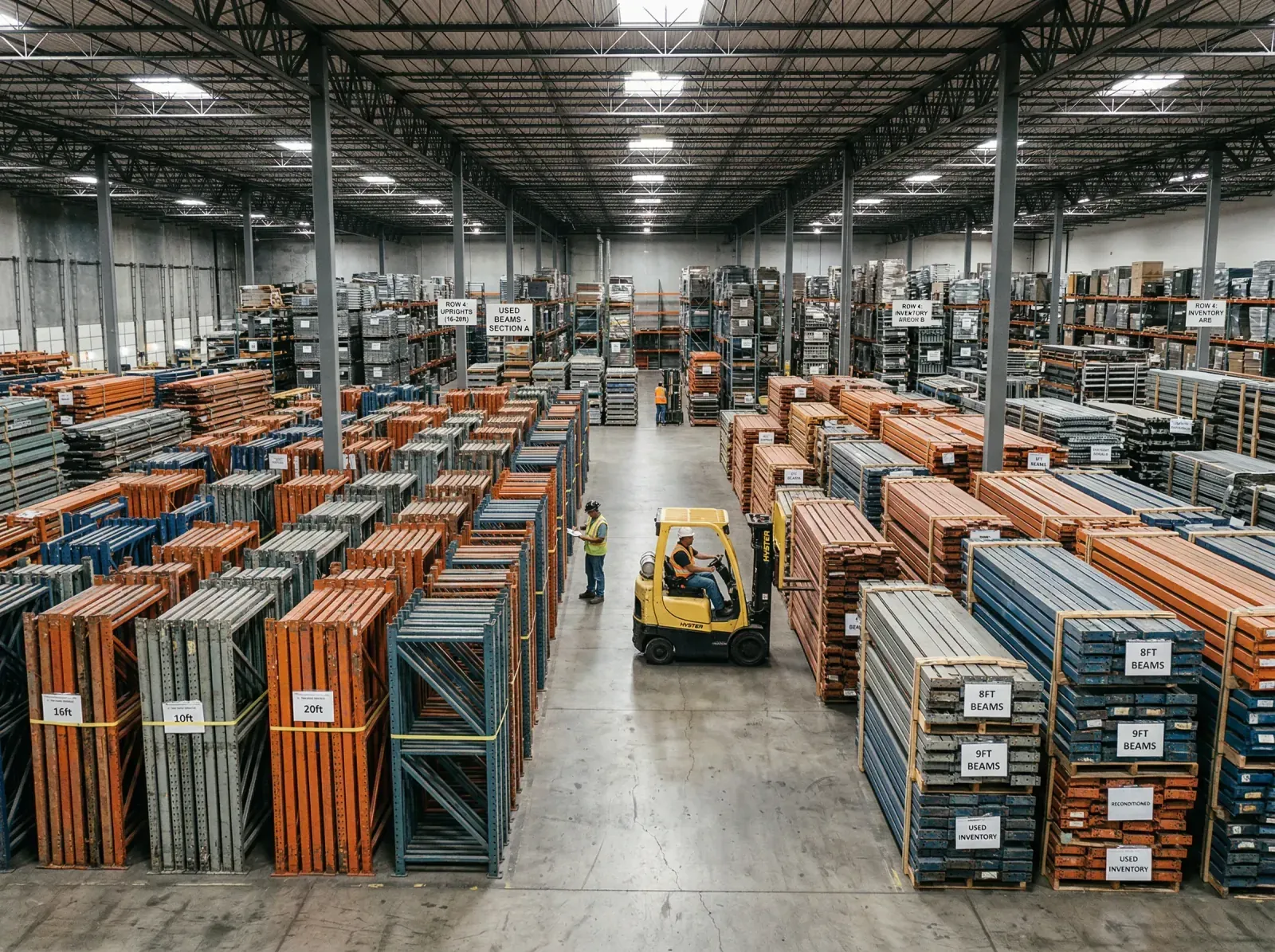 Used and refurbished pallet racking available for sale in Baltimore, MD